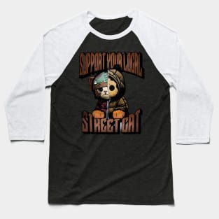 Street Cat Baseball T-Shirt